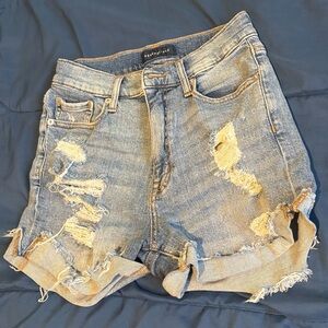 Aeropostale Denim Distressed Shorts
